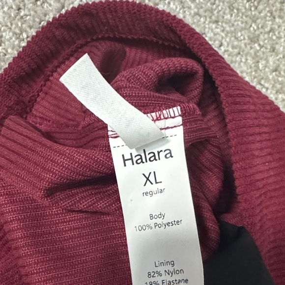 NWT HALARA Burgundy High Waisted Mini Corduroy Skort Sz XL - Picture 10 of 10